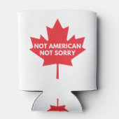 Nicht amerikanisch, nicht Sorry Notebook Dosenkühler (Rückseite)