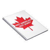 Nicht amerikanisch, nicht Sorry Notebook Notizblock (Rechte Seite)