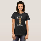 Nicht Amoosing Grumpy Moose Pun T-Shirt (Vorne ganz)