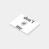 nicht an mir post-it klebezettel (angewinkelt)