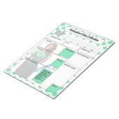 Nicht an sich binden _ Sammlung von Medikamentenda Notizblock (angewinkelt)