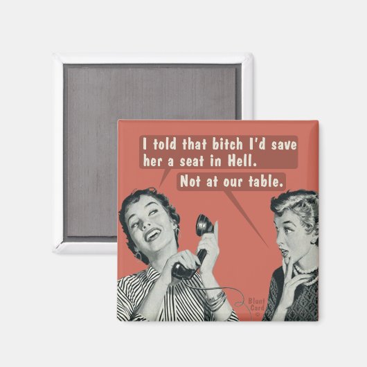 Nicht an unserem Tisch. Magnet (Vorderseite/Rückseite)