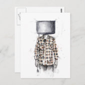 nicht angeschlossen postkarte (Vorne/Hinten)