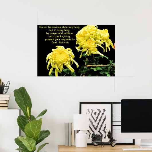 Nicht ängstlich poster (Heimbüro)