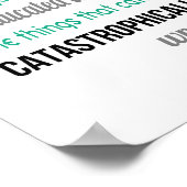 Nicht ängstlich (Standard-Bildformat) Poster (Ecke)