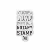 Nicht Anwalt Notar Sticker Lustig (Vorderseite)