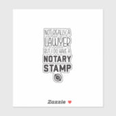 Nicht Anwalt Notar Sticker Lustig (Blatt)