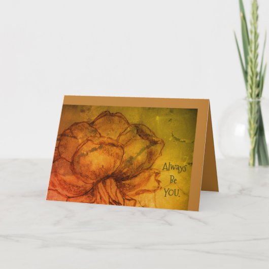 * Nicht "arici Rose' Design, danke Feiertagskarte (Vorderseite)