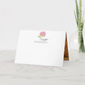 * Nicht "arici Rose' Design, danke Feiertagskarte (Rückseite)