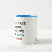 Nicht arrogant, gerade intelligenter zweifarbige tasse (Mittel)