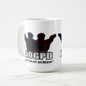 "NICHT AUF MEINER BILDSCHIRMTASSE" KAFFEETASSE (Vorderseite Links)