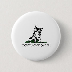 Nicht auf meiner gelben Katze essen sie Haustiere Button