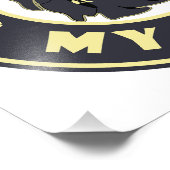 Nicht auf meiner Schicht Grim Sensenmann Halloween Fotodruck (Ecke)