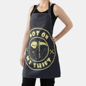 Nicht auf meiner Schicht Grim Sensenmann Halloween Schürze (InSitu)