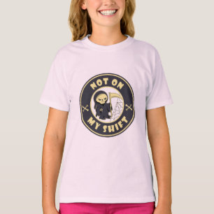 Nicht auf meiner Schicht Grim Sensenmann Halloween T-Shirt