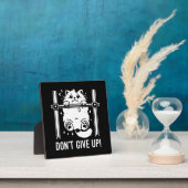 Nicht aufgeben - Funny Gym Cat Motivierend Spaß Fotoplatte (InSitu)