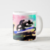 Nicht aufgeben Jumbo-Tasse (Vorderseite Rechts)