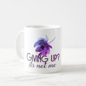 Nicht aufgeben kaffeetasse (Vorderseite Links)