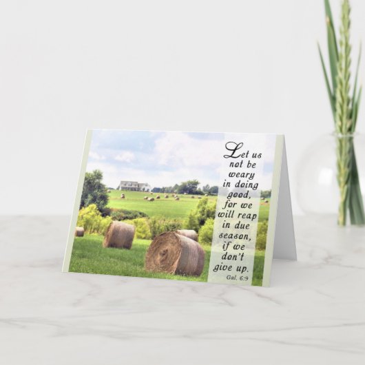 Nicht aufgeben - Scripterkarte Dankeskarte (Vorderseite)