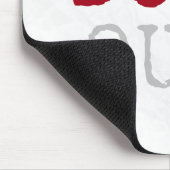 Nicht aufgeben Text Mousepad (Ecke)