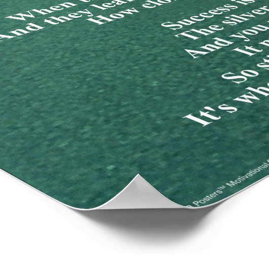 Nicht aufhören - 16"x20"-Poster Poster (Ecke)