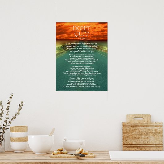 Nicht aufhören - 18"x24"-Poster Poster (Küche)