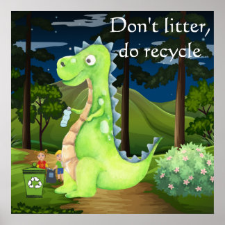 Nicht aufhören, Drache Recycle Poster