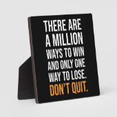 Nicht aufhören fotoplatte (Vorderseite)