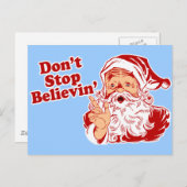 Nicht aufhören glauben postkarte (Vorne/Hinten)