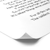 Nicht aufhören - John Greenleaf Whittier Poster (Ecke)