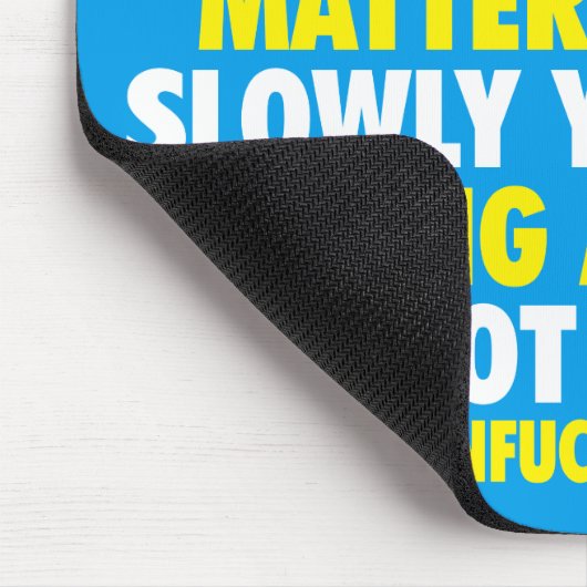 NICHT AUFHÖREN. Marathon Workout Motivierend Mousepad (Ecke)