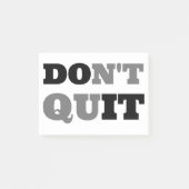 Nicht aufhören post-it klebezettel (Vorderseite)