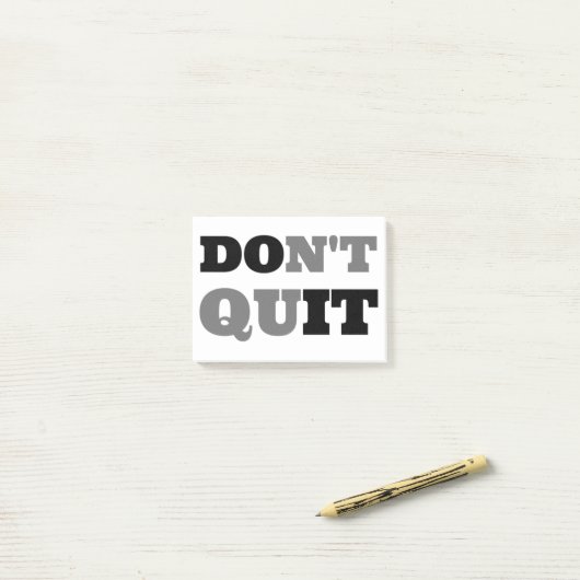 Nicht aufhören post-it klebezettel (Auf Schreibtisch)