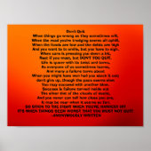 Nicht aufhören poster (Vorne)