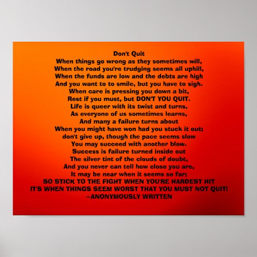 Nicht aufhören poster (Vorne)