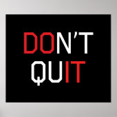 Nicht aufhören poster (Vorne)