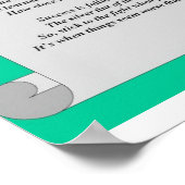 Nicht aufhören poster (Ecke)