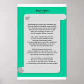 Nicht aufhören poster (Vorne)