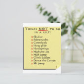 Nicht auflisten postkarte (Stehend Vorderseite)