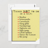 Nicht auflisten postkarte (Vorne/Hinten)