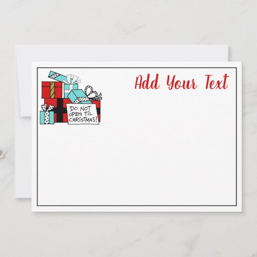 Nicht aufmachen bis Weihnachten Weihnachten Weihna (Vorderseite)