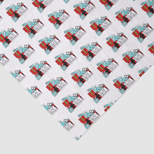 Nicht aufmachen bis Weihnachten Weihnachten Weihna Seidenpapier (Ausschnitt)