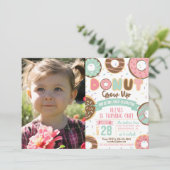 Nicht aufwachsen Einladung zum Geburtstag mit Foto (Stehend Vorderseite)