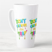 Nicht aufwachsen, es ist eine Falle | Funny Quote  Milchtasse (Linke Ecke)