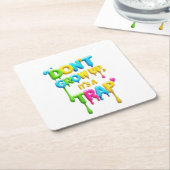 Nicht aufwachsen, es ist eine Falle | Funny Quote  Rechteckiger Pappuntersetzer (angewinkelt)