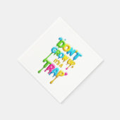 Nicht aufwachsen, es ist eine Falle | Funny Quote Serviette (Ecke)