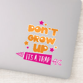 Nicht aufwachsen, es ist eine Falle, Pfeil, Sterne Aufkleber
