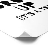 Nicht aufwachsen, es ist eine Fallen-Print, Kinder Poster (Ecke)