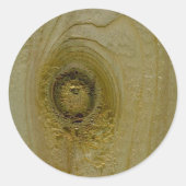Nicht aus Holz Runder Aufkleber (Vorderseite)