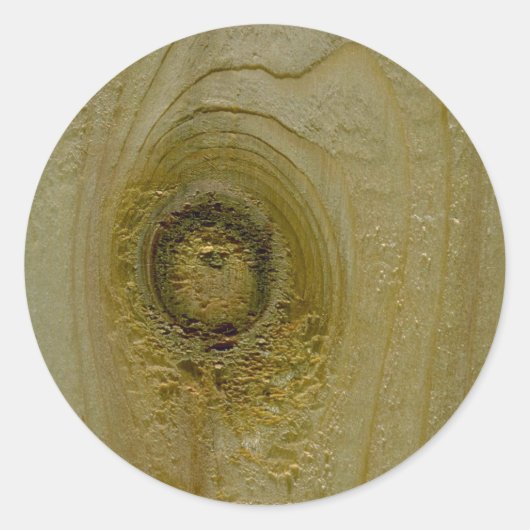 Nicht aus Holz Runder Aufkleber (Vorderseite)